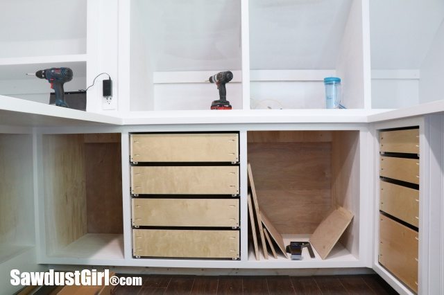 Add Vertical Storage Drawers to Existing Cabinets - Sawdust Girl®