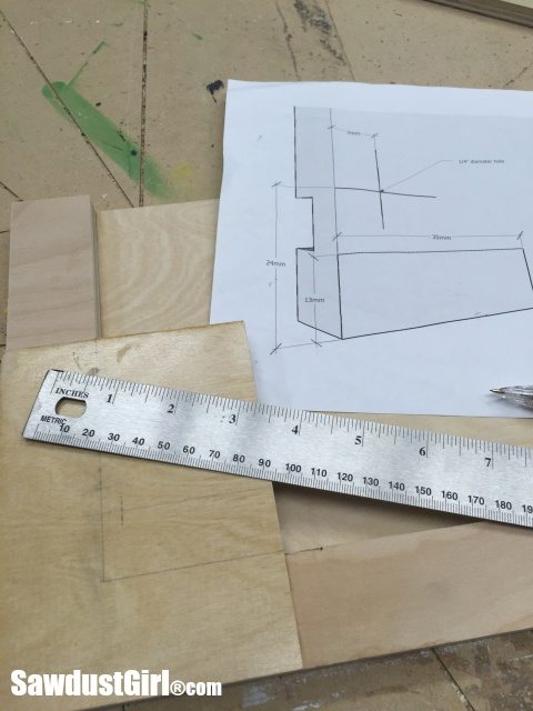 Blum locking mechanism jig