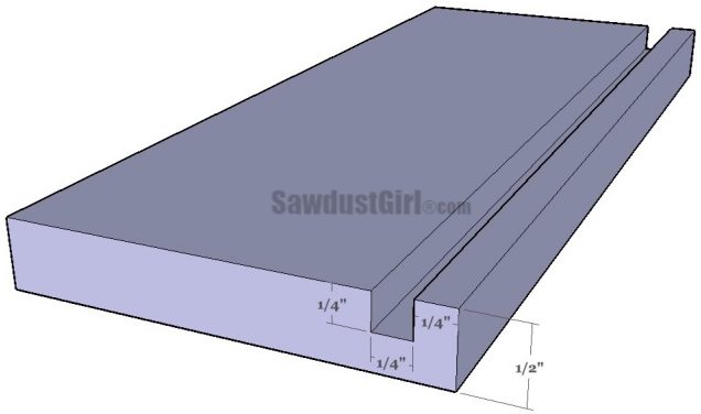 cutting dado for drawer bottom