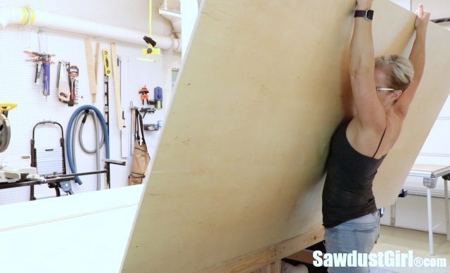 Building a Tilt-out Storage Cabinet - Day 9 - Sawdust Girl®