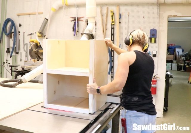 Building a Tilt-out Storage Cabinet - Day 9 - Sawdust Girl®