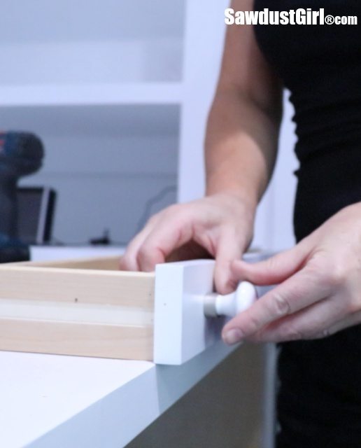 Add Vertical Storage Drawers to Existing Cabinets - Sawdust Girl®