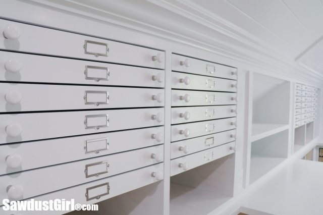 Map Drawers - Craft Room Storage