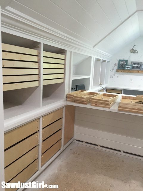 Studio apothecary drawers