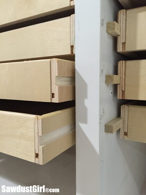 Wood drawer runners