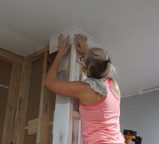 Decorative Column and Crown Molding 15 Installing crown moulding