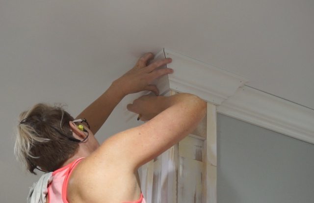 Decorative Column and Crown Molding 14 Installing crown moulding