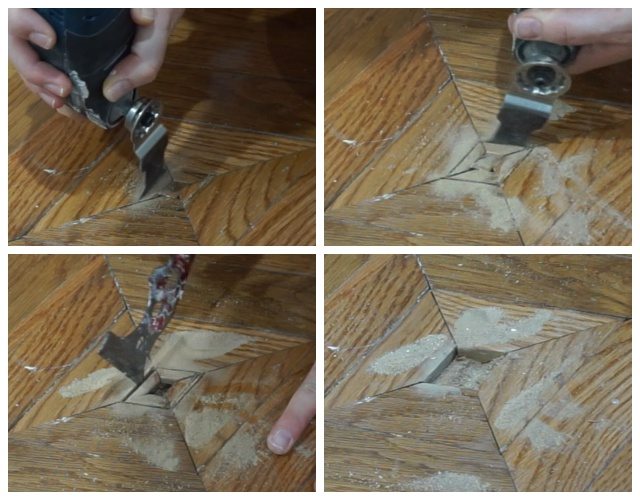 Replacing Wood Floor Decorative Insert 