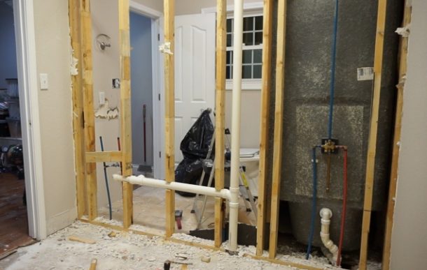 Jack-and-Jill Bathroom Remodel Begins - Sawdust Girl®