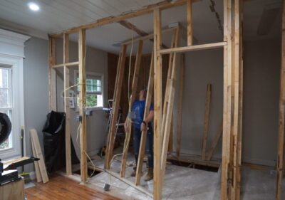 Jack and Jill Bathroom - Framing - Sawdust Girl®