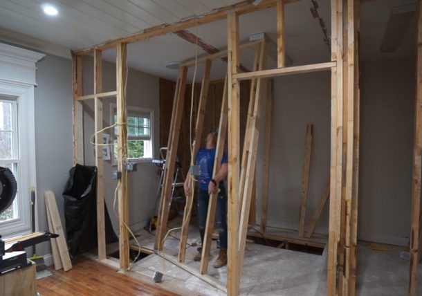 Jack and Jill Bathroom - Framing - Sawdust Girl®