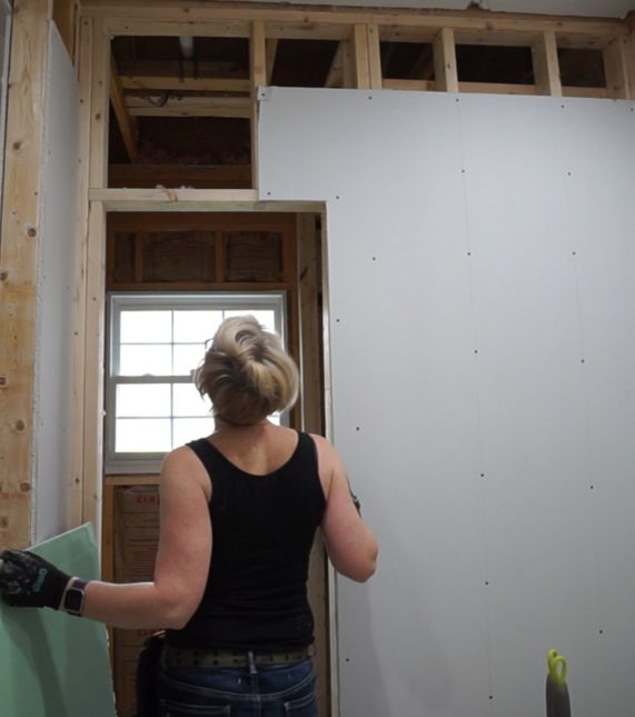 Jack and Jill bathroom progress