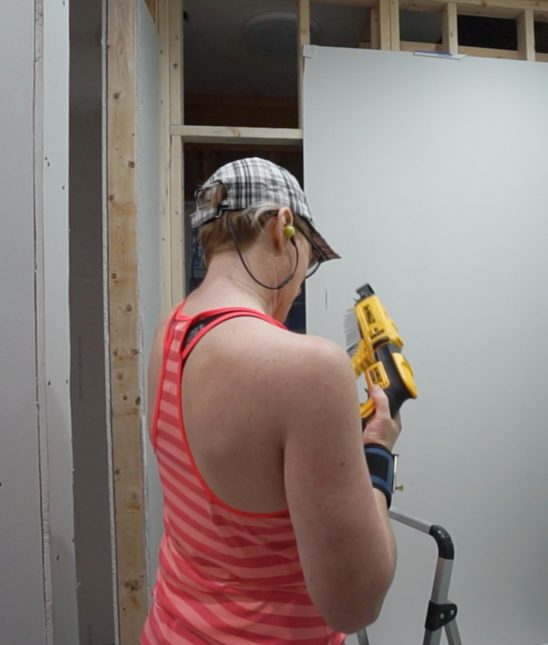 Jack and Jill bathroom progress