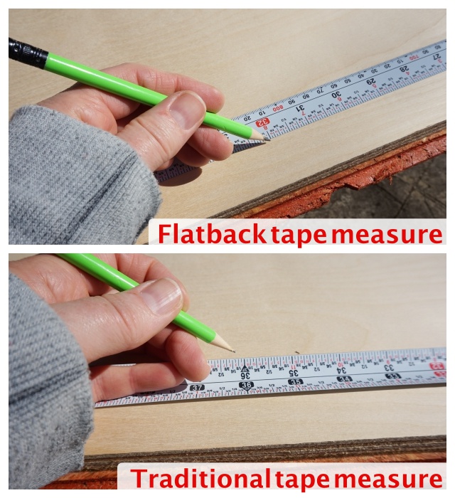 Metric Tape Measure Flat Back