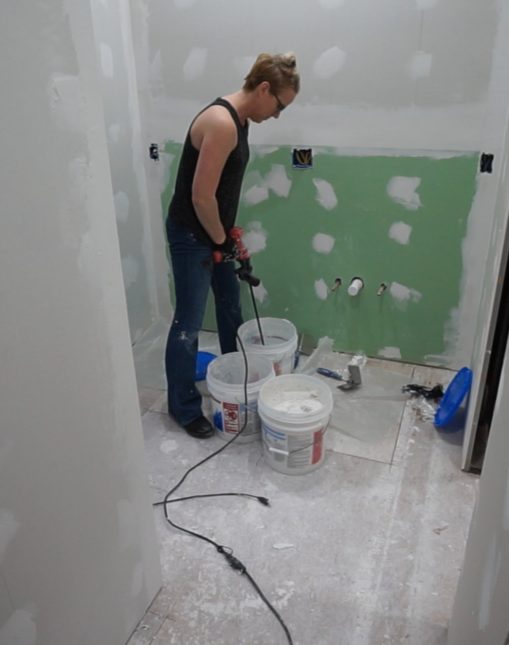 Bathroom reno update - week 8