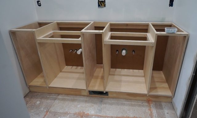 How to Build a Built-in Bath Cabinet (DIY)