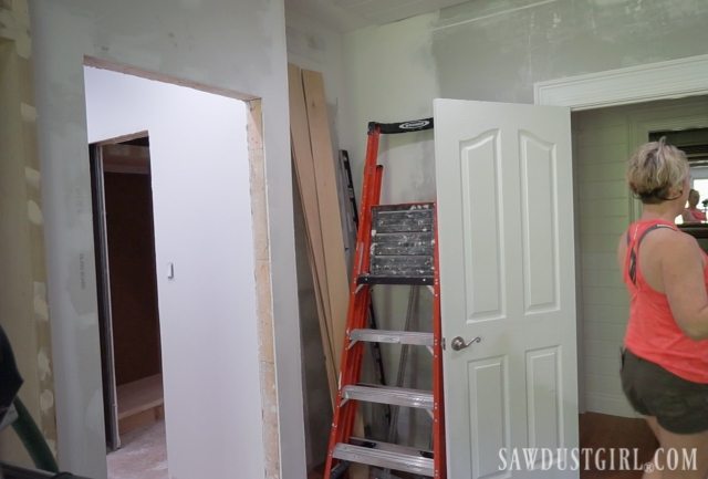 Installing bathroom door