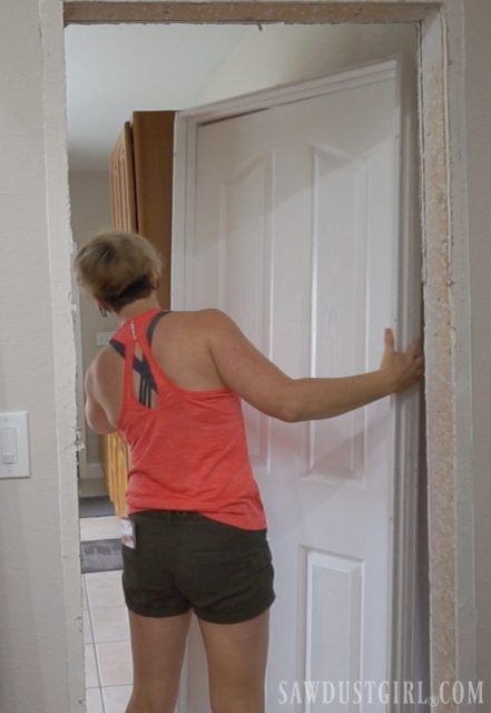 Installing doors and door casings