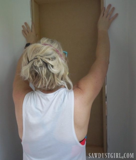 Building a cupboard inside wall