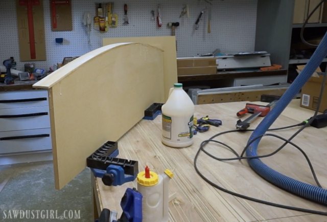 How To Build A Curved Floating Desk Sawdust Girl