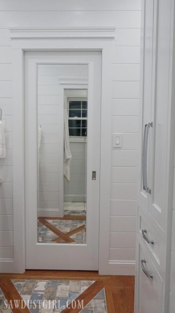 Mirrored Pocket Door Jack And Jill Bathroom Update