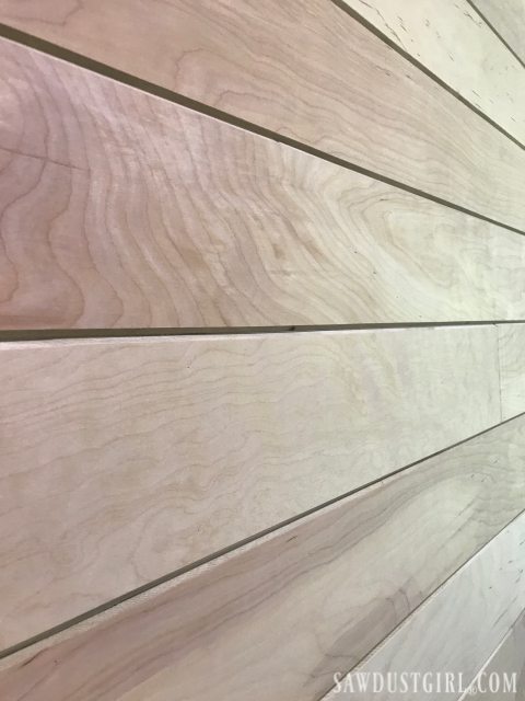 Plywood Plank Wall