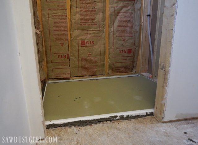 Tile ready shower pan installation
