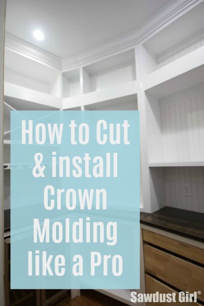 Cut Crown Molding And Install Like A, How To Cut Inside Corners On Crown Molding For Kitchen Cabinets
