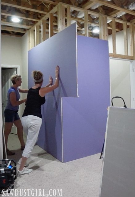 Installing PURPLE XP Drywall on a closet wall