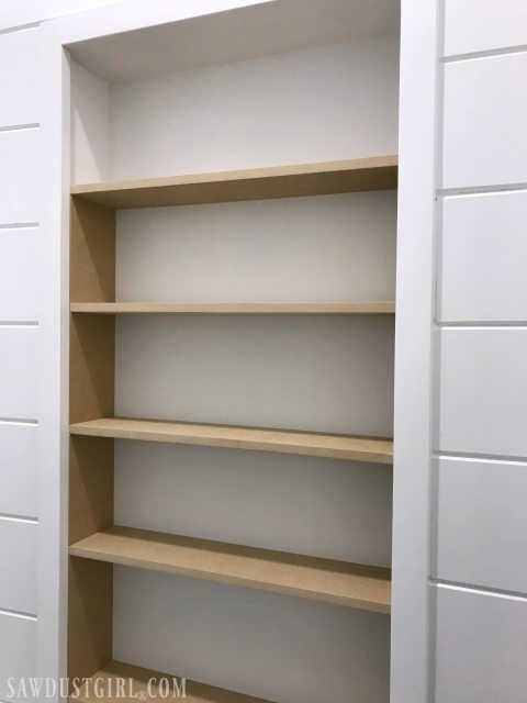 Recessed Wall Cabinet for Toilet Paper Storage - Sawdust Girl®