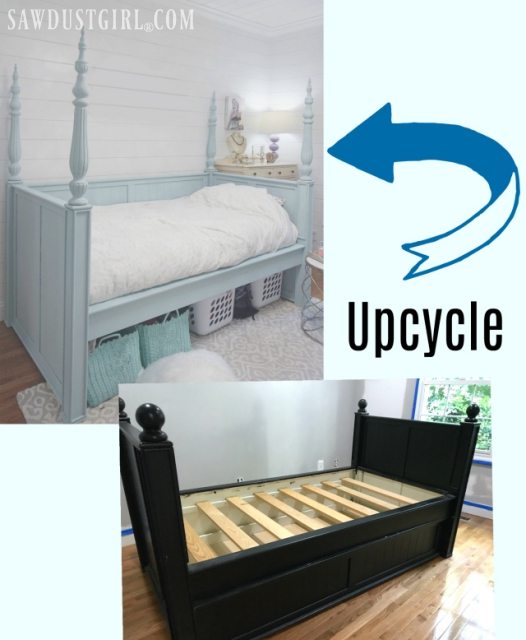 Upcycle old on sale bed frame