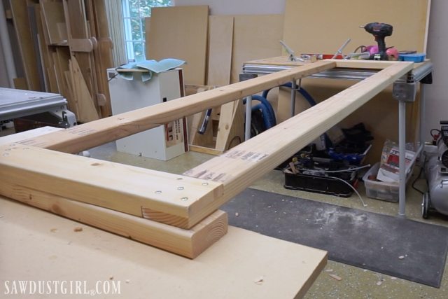 building a rack for drying painted cabinet doors 