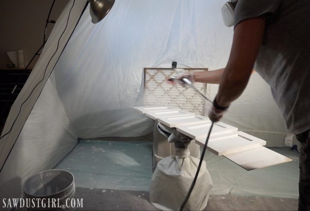 Painting with an Airless Sprayer - CabinetNow Doors - Sawdust Girl®