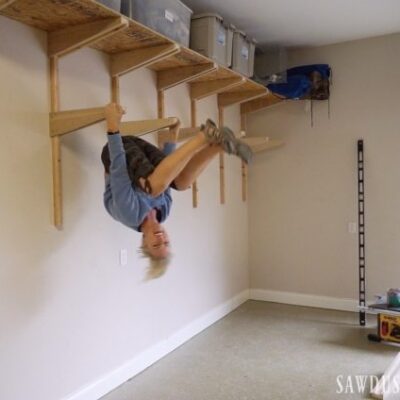Building Garage Shelves – Cantilevered Shelf Brackets