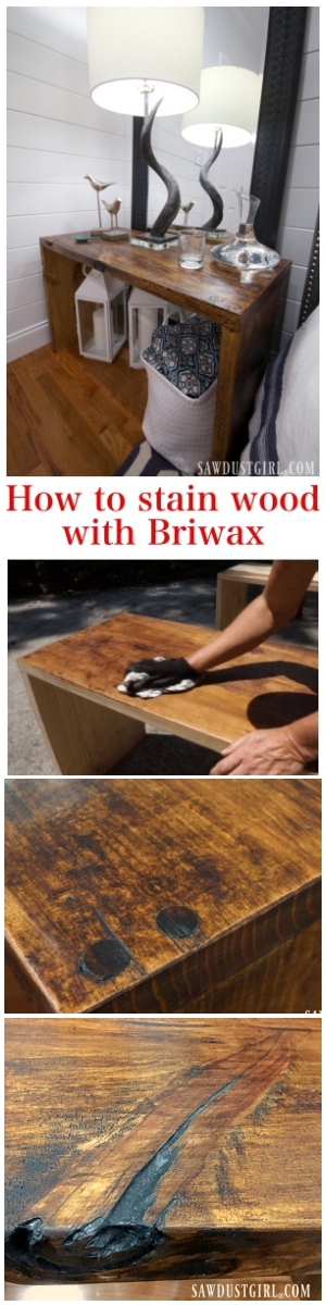 How to stain wood with Briwax