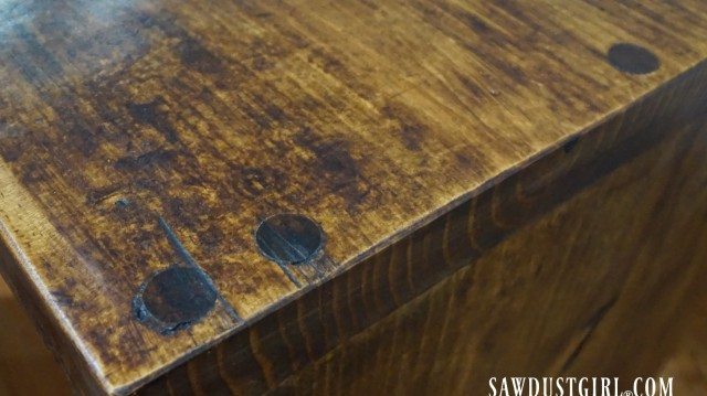 wax over stained wood