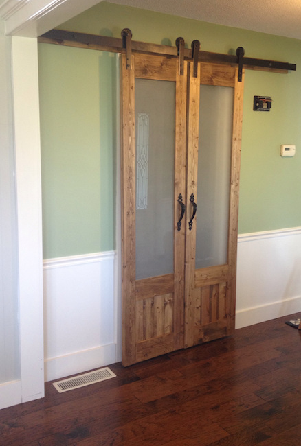 Sliding double barn doors