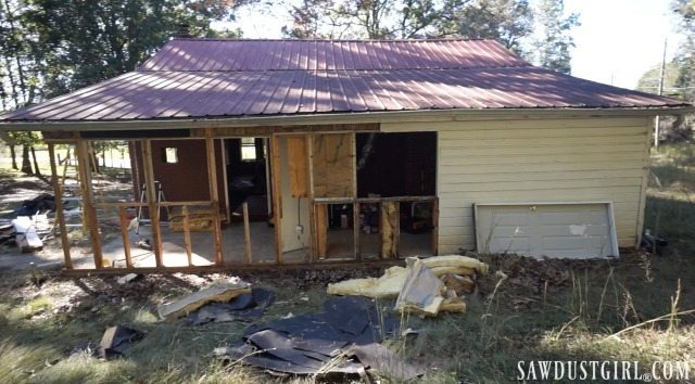 Calderwood Cottage beginning rebuild