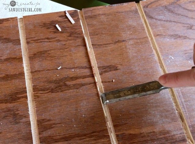 clearing out imperfect table saw dado joints
