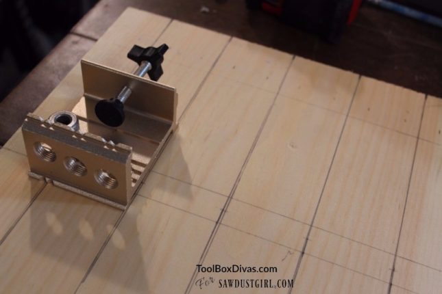 Using a doweling jig