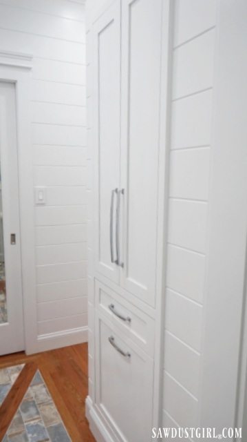 Built In Linen Cabinet Sawdust Girl - How To Build A Built In Bathroom Closet