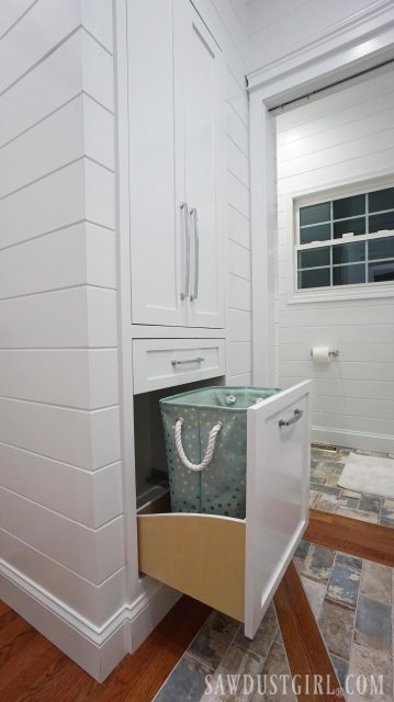 Built In Linen Cabinet Sawdust Girl - How To Build A Bathroom Linen Closet