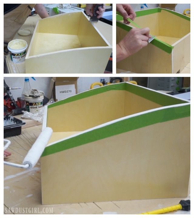 Making drawer with curved sides