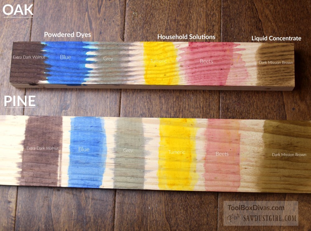 How to make DIY Colored Wood Stain 