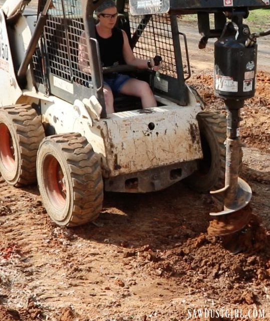 Digging deck footings