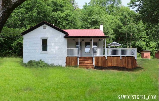 Building a deck at Calderwood Cottage