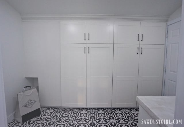 built-in IKEA cabinets