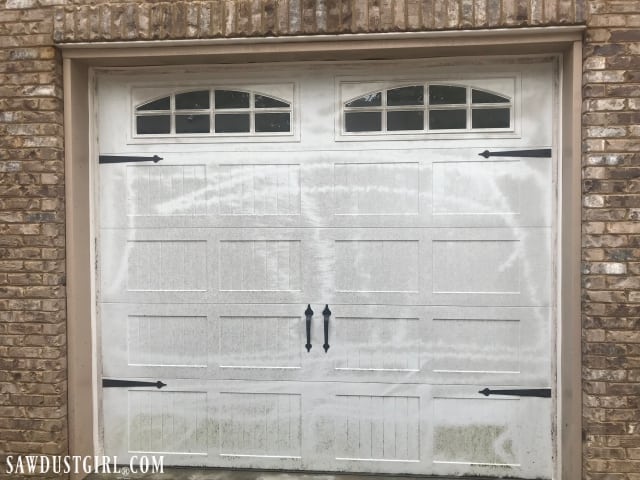 How To Clean A Garage Door And White Rubber Weather Stripping