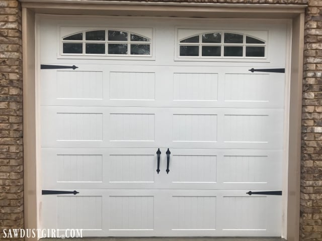 Clean mildew off your garage door with simple household clearners