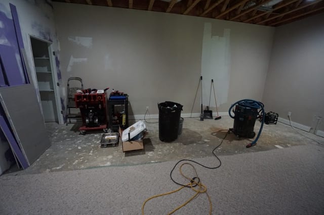 basement carpet removal